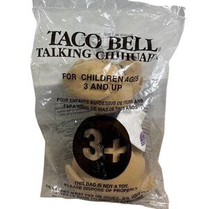 Taco Bell Talking Chihuahua Plush Toy Getting Hungry Applause Original Packaging